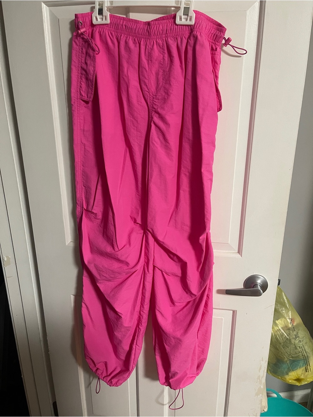 Vintage Hot Pink Cargo Joggers for women